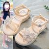 2025 Summer Rhinestone Bow Sandals for Girls - Casual Soft Princess Shoes for Little and Big Kids