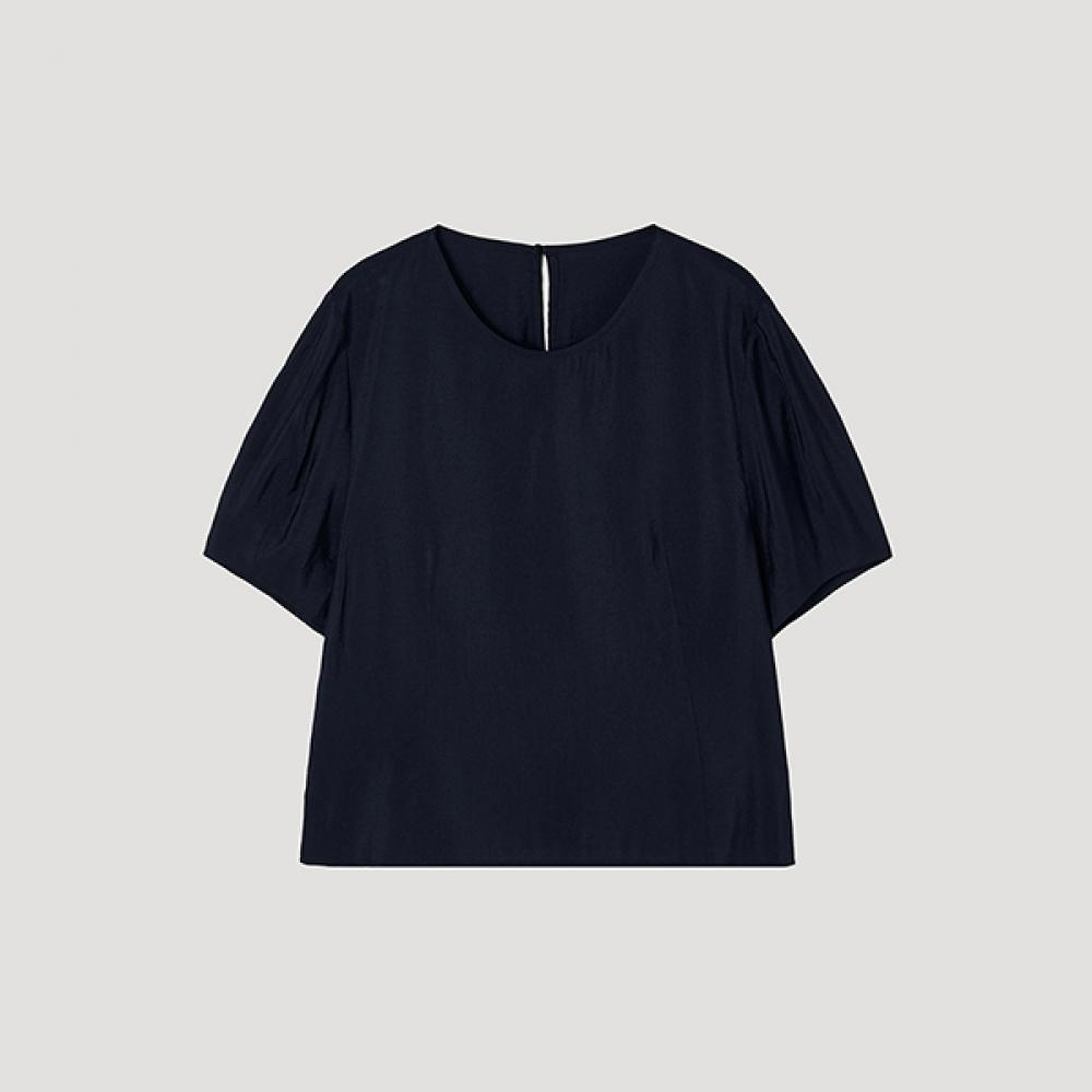 

[shs Miss] Round Neck Puff Blouse Swwblp22140 off-white/55