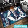 Custom Name Rug Charlotte-Hornets Logo Area Rug Suitable for Indoor And Outdoor,Carpets for Homes, Offices,Living Rooms,Home Decor,Christmas Gift