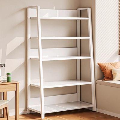 Multi-Layer Trapezoidal Floor-Standing Bookshelf & Storage Rack for Living and Utility Rooms