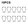 10pcs 12mm/15mm/18mm/21mm/25mm Spring Terry Tool Clips Sturdy 304 Stainless Steel For Organizing Tools Accessories
