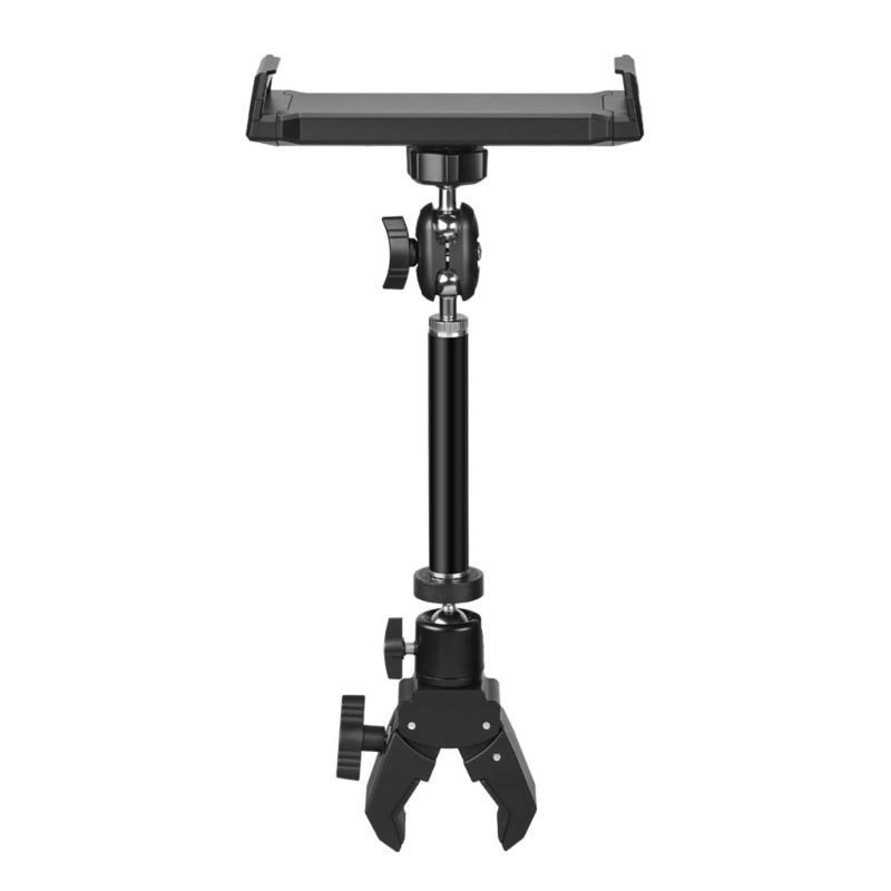 

Universal Tablets Holder Flexible Positioning 3 Length Option Heavy Duty Metal Plastic Base Desk Clamp 5-13inch Screen Support