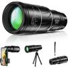 16x52 High Power Hd Monocular Telescope Long Range Zoom Bak4 Prism with Tripod Phone Clip for Outdoor Camping Hunting Scope