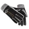 Men's Pigskin Gloves with Touch Screen Winter Outdoor Cycling  Fleece and Thickened Warm Motorcycle Gloves