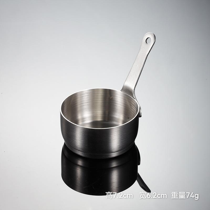 Customized 304 stainless steel sauce cup multi-specification with handle sauce plate golden hotel western tableware thick