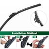 For Renault Scenic 2 / Grand Scenic 2 2003-2004 Wiper Front & Rear Wiper Blades Windshield Windscreen Window Brushes 26"+21"+10