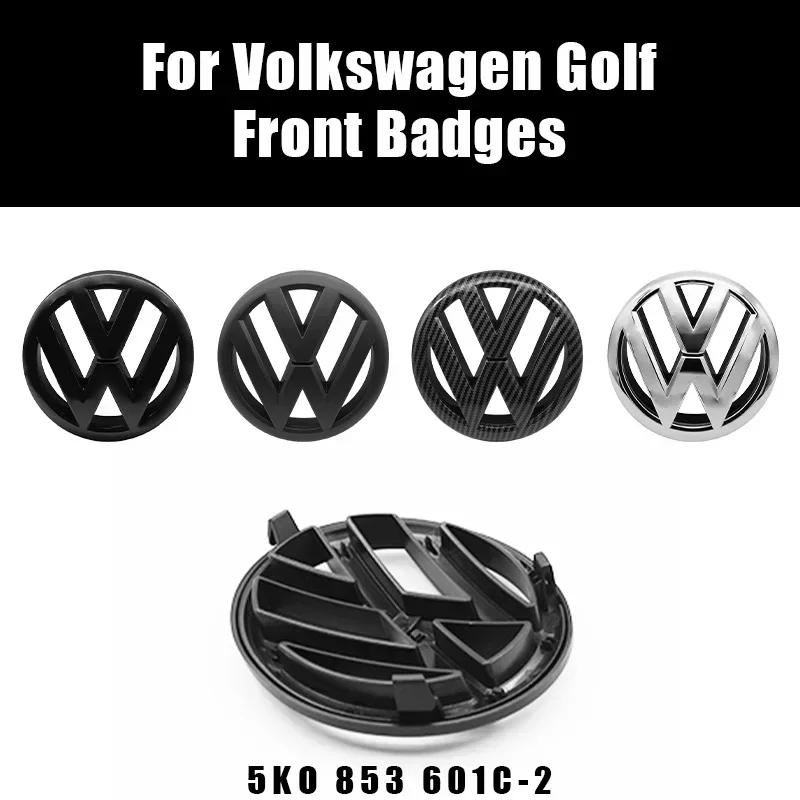 ·VW 135mm Car Front Grille Badge and 110mm Rear Trunk Emblem Lid Logo Accessories For Volkswagen Golf 6 MK6 5K0853601C 5K0853630