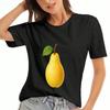 T-shirt en coton pour femme Paon, Impression de haute qualité en pur coton, Mode durable et décontractée. Graphisme Exquis de Plumes de Paon, Doux Et Confort