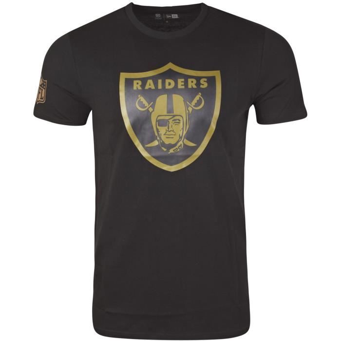 T-shirt NFL Oakland Raiders New Era Noir / Wood Camo - Homme
