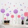 2 sheets Colorful Background Decor Decals Self-adhesive Wallpaper Butterfly Wall Stickers  Office