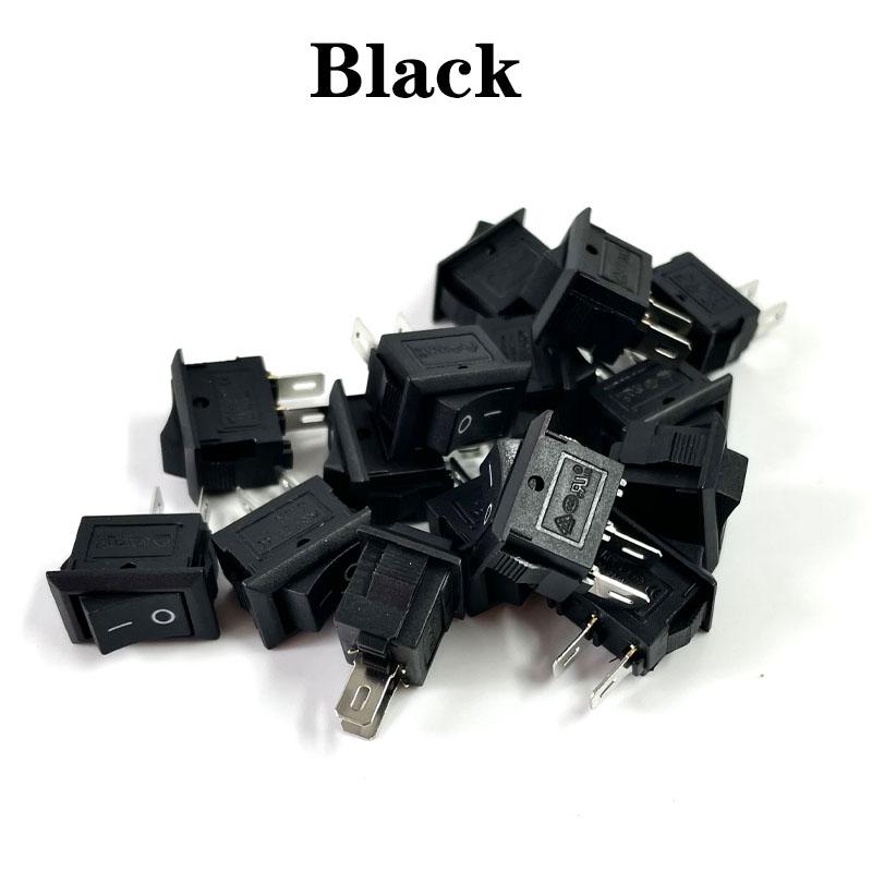 SPST Rocker Switch 15Pcs–250V 3A AC Mini Power Switch,10x15mm Snap Mount On Off Toggle for Electronic Devices,Equipment