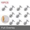 2/10PCS Stainless Steel Cabinet Hinges Soft Closing Hydraulic Door Hinge Damper Concealed Hinges with Screws