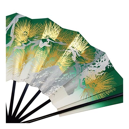 Osaka Choseido Folding Dance Fan (Mai-sensu), Pine Design, 29cm, Made in Japan, Kyoto Fan, Original 