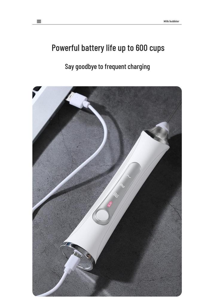 Wireless Handheld Electric Milk and Egg Frother