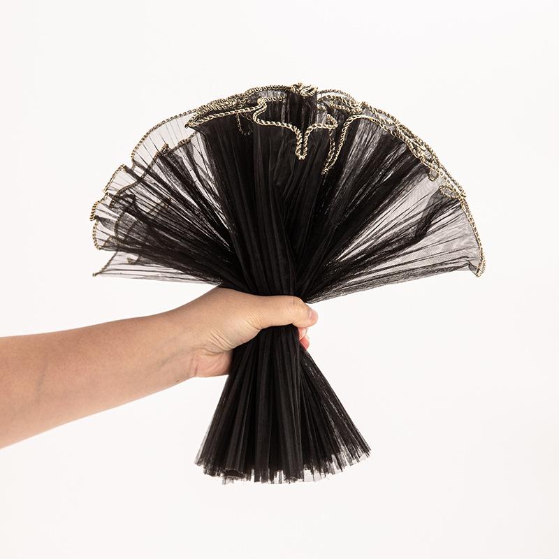 Färska Blommor Pärl Våg Garn Nät - Bukettinslagning & Blomsterbutiks Material