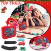 Christmas Realistic Electric Train Set,Easy To Ass-emble & Safe For Kids Gift & Party Home Xmas Tree Decoration