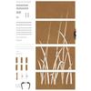 Garden Gate 85 X 200 Cm Corten Steel Grass Design