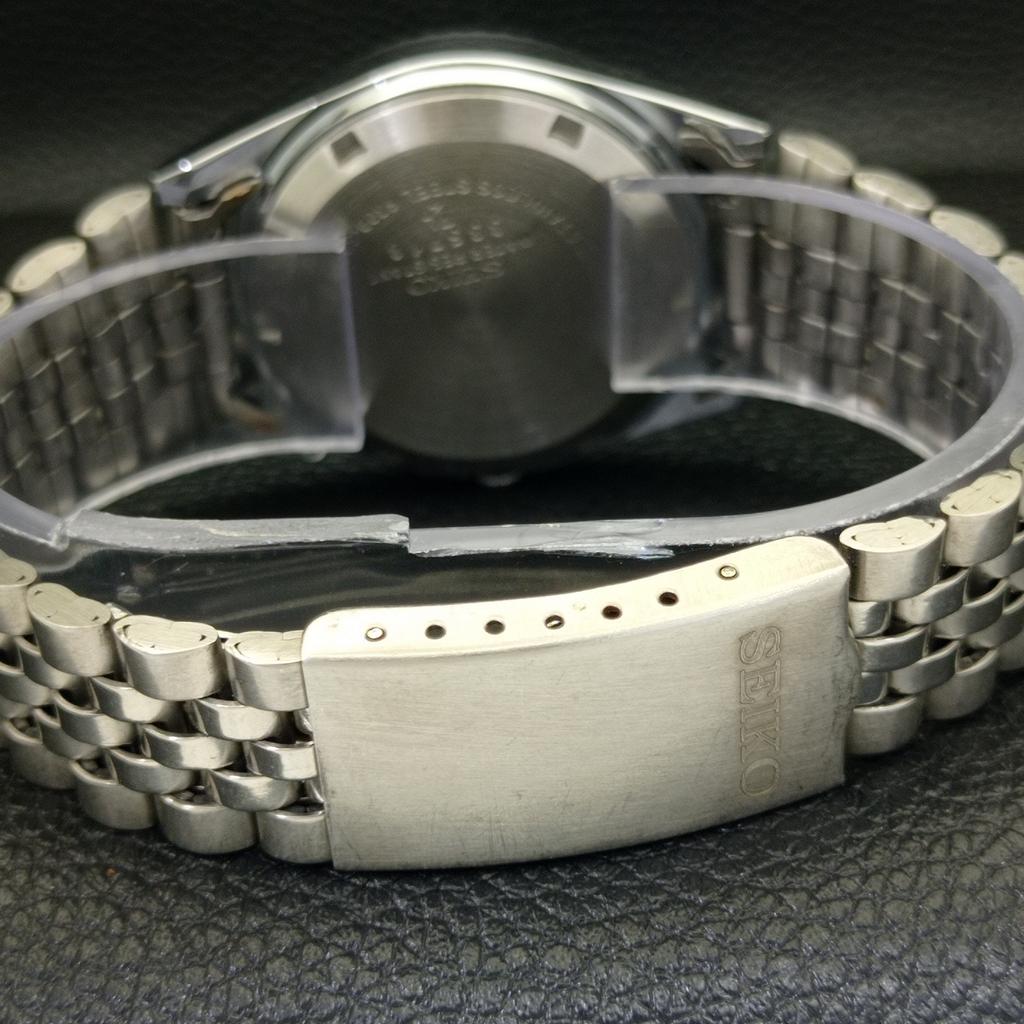 REFURBISHED JAPAN MADE SEIKO 5 AUTOMATIC MENS WATCH GREEN DIAL CUSTOM A440034-2 QV90-a440034