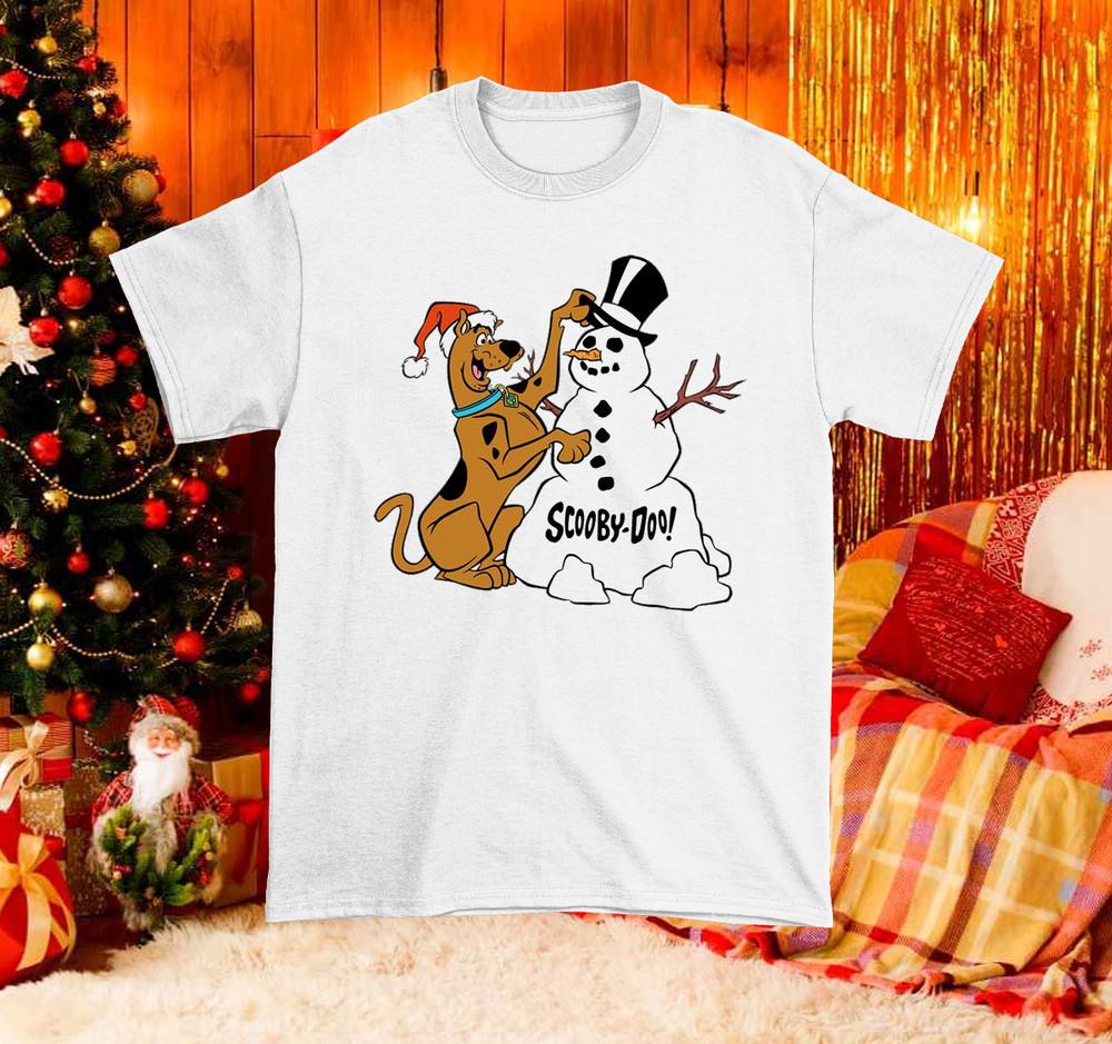

Christmas Scooby Doo White Shirt Full size S-5XL Xmas Gift AD694 Unisex T-Shirt XXL