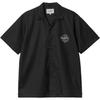 Chemise Ardente Ample Col Cubain Boutonnée Manches Courtes Chemises Homme Noir I033690-K02-XX