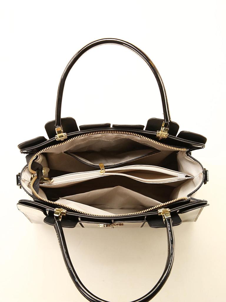 Elegant Patent Leather Women's Crossbody Handbag - Versatile for Mature Moms
