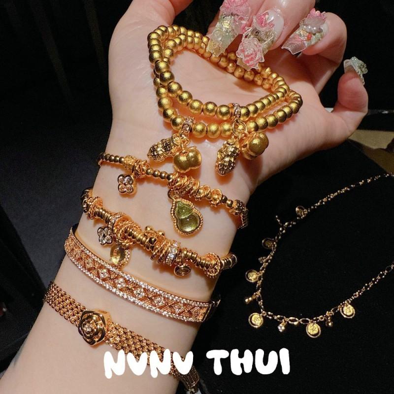 Vintage-Inspired Filigree Cuff Bracelet With Crystal Inlay Floral Wrap Chain Set Women