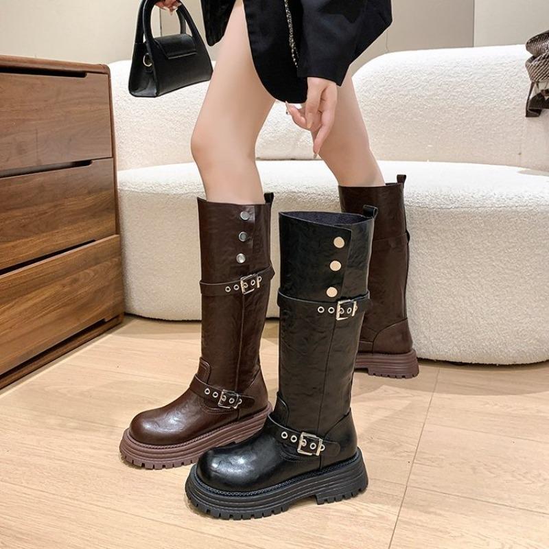 2024 New Female Shoes Luxury Designer Ladies Fashion Summer Leather Brand Women's Shoe Summer Boots Women Fash Botas Mujer