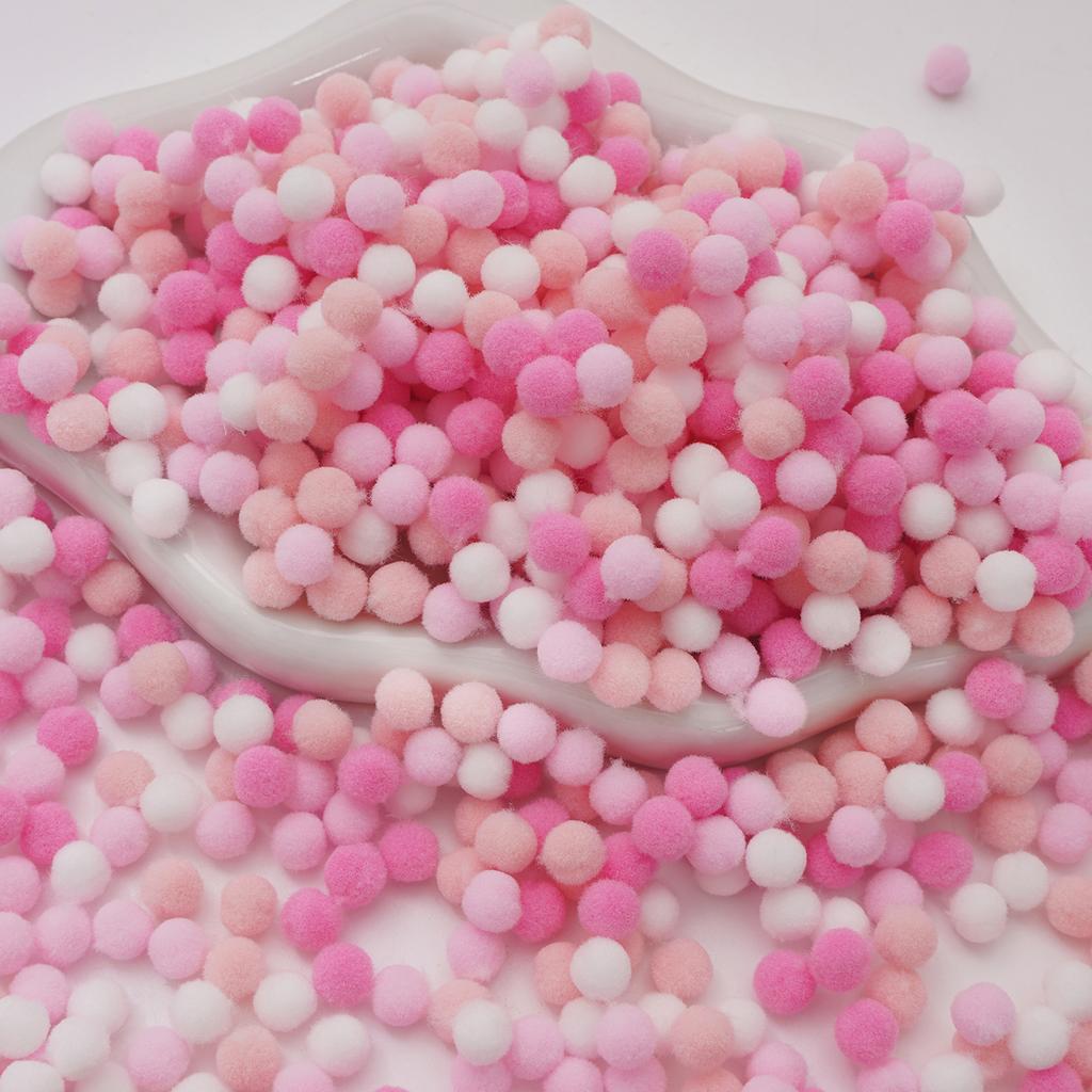 998Pcs Coloful Pom Poms Bulk Small Fuzzy Balls, Available in 10 styles, 0.39 Sizes Pompoms for Crafts, Christmas, Wedding Home