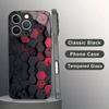 Simple and stylish tempered glass mobile phone case suitable for iPhone 17/16/15/14/13/12/11Pro Max all-inclusive anti-fall