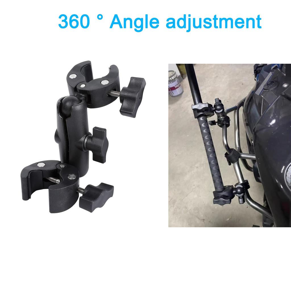 PellKing Motorcycle Handlebar Clamp Mount Invisible Selfie Stick for Insta360 X GO 3 Cameras 61" X5, X4, X3, X2, ONE, RS, R,