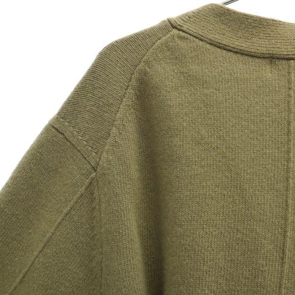 FRAY I.D wool Long sleeve long knit cardigan F khaki Women Used