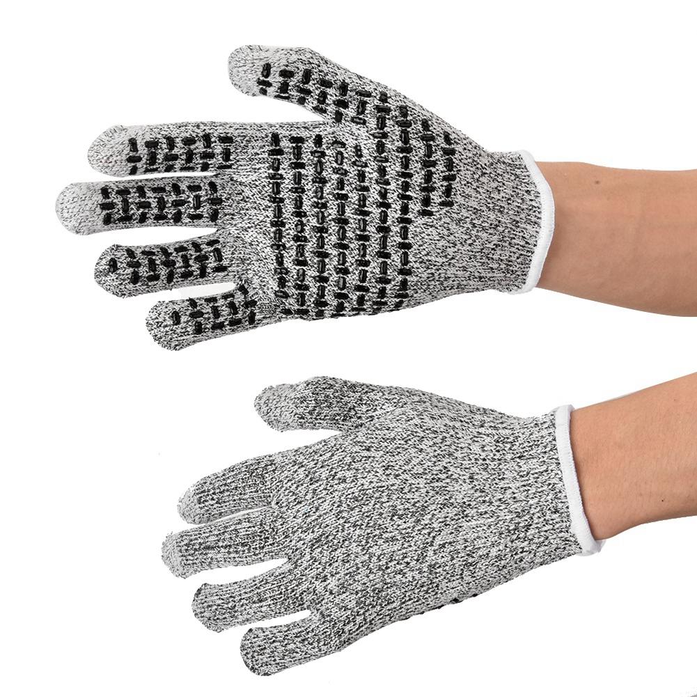 

Touchscreen Nylon Labor Protection Work Gloves Level 5 Cut Resistant Anti slip Gloves XL