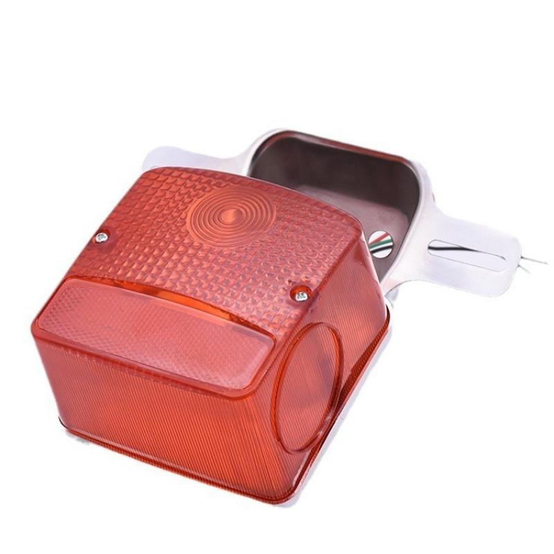 Motorcycle Rear Brake Turn Signal Light Assembly, Waterproof Direct Fit for Suzuki GN125 125cc Motorbike Taillight.