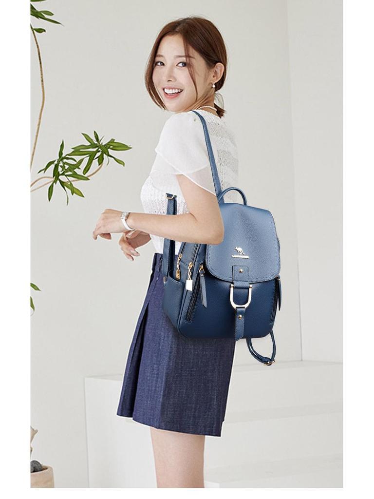 Women's Korean Style Casual Backpack - Simple, Fashionable, Versatile, Large Capacity for Travel and Commuting
