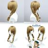 Peluca de Cosplay de Lisa Inspirada en Genshin Impact Trenza Doble