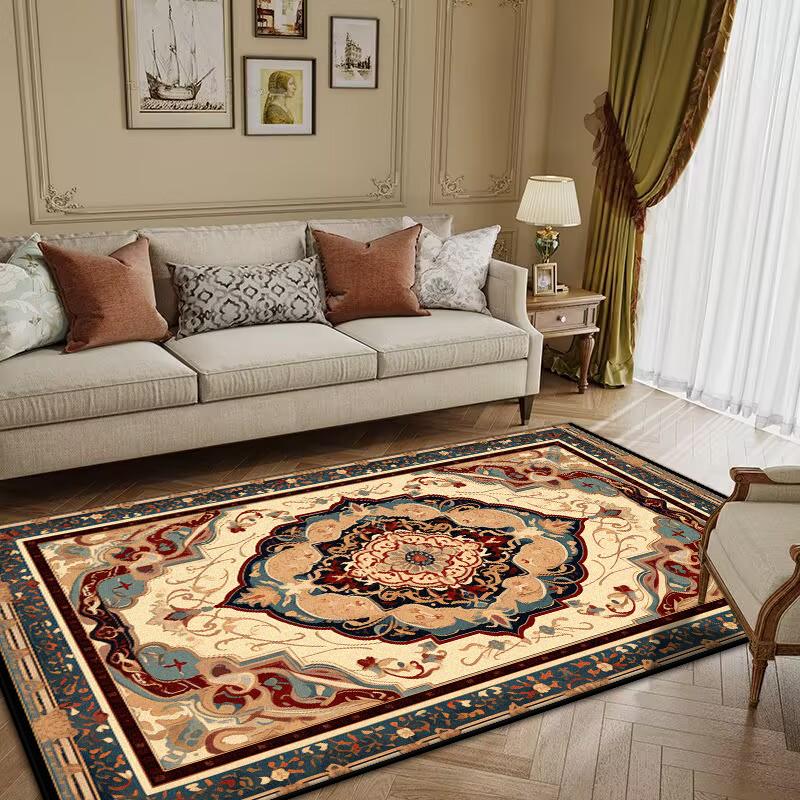 Persian Luxury Retro Carpet Living Room Large Size Rug Non-slip Coffee Tables Mat Home Decoration Bedroom Lounge Rug Tapis Salon