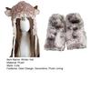 Winter Hat with Cartoon Deer Ears Plush Lining Ear Protection Hat Thickened Warm Adjustable Fit Leg Warmers Winter Wear