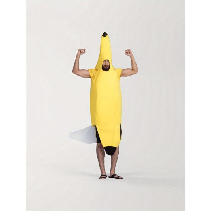 1 szt. Unisex Banan - Kostium Owocowy Poliestrowy Całe Ciało, Pasuje do Większości Rozmiarów! Idealne Na Halloween, Boże Narodzenie, Święto Plonów I Imprezy | Lekkie