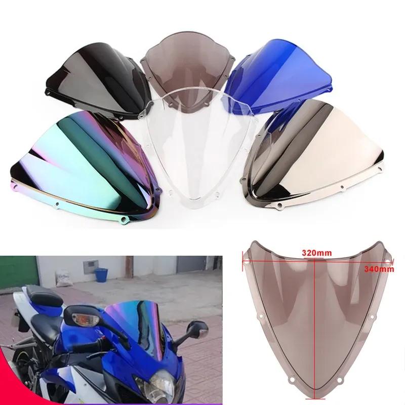 Motorcycle GSXR750 K8 Wind Deflector For Suzuki GSXR600 2008 2009 2010 Double Bubble Windshield Deflector Protector Wind Screen