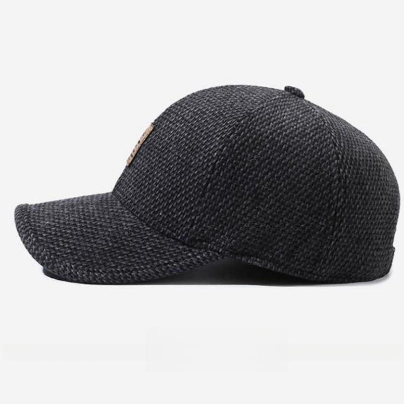 Men's Hat Autumn And Winter Middle-Aged Dad Cloth Hat with ear thick Single Old Man Windshield Baseball Hat Sun Hat