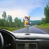 Dashboard Decoration, Center Console Decoration Figure, 2D Acrylic Cat Car Interior Decoration for Desk Bedside