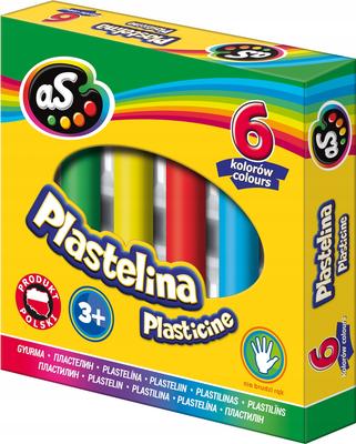 Runde Schulknete, 6 Farben