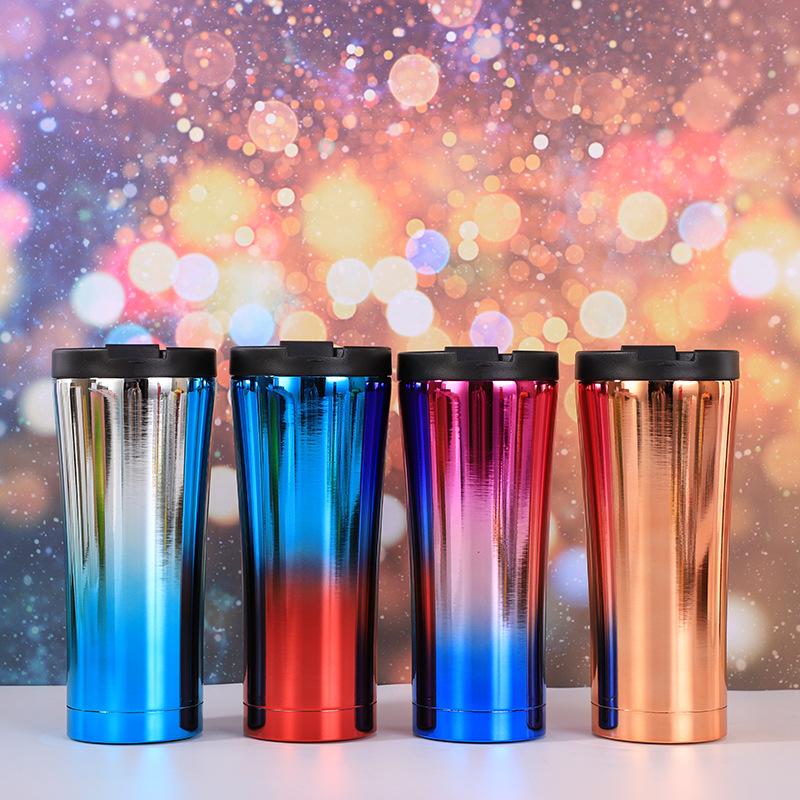 

Термочашка для кофе Вакуумная автомобильная чашка Кофе Ослепительная и модная чашка для воды 304 Термос из нержавеющей стали