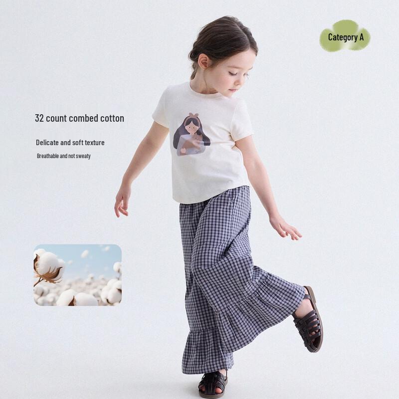 Yunerma Kids' Summer Versatile Cartoon Print T-Shirt