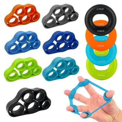 Silikon Fingergreifer Stärkungstrainer Elastischer Handgriffstärker Gitarrenfingerübung Patient Handtrainer