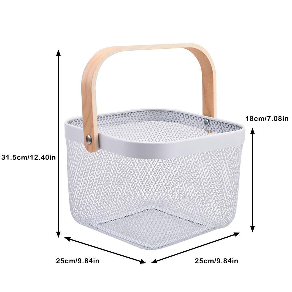 Durable Storage Solution Picnic Basket With Handle Small Basket With Handle Shopping Basket