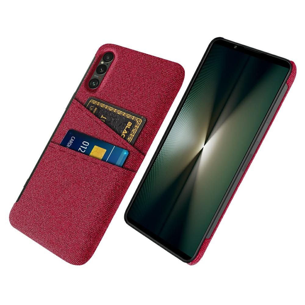 For Sony Xperia 1 VII Case Cloth+Hard PC Phone Cover with Dual Card Slots