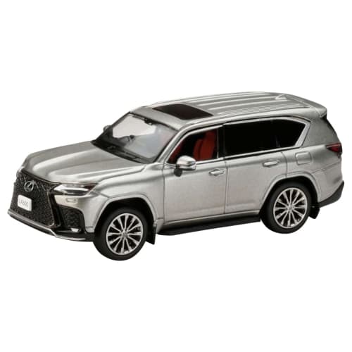 HJ64 1/64 Scale LEXUS LX600 F Sport Sonic Titanium Finished Product