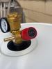 Integrated System: Air Source Heat Pump Buffer Tank with Underfloor Heating, Pressure Relief Valve, Air Vent, and Pressure Gauge