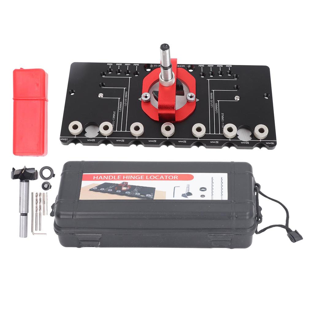 Holzbearbeitungs-Bohrführungslochsucher-Befestigungstaschenvorrichtung Positionierungszubehör für Scharnier